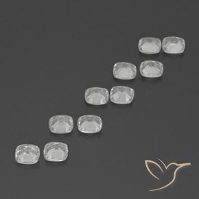 Pedras preciosas de Topázio Branco natural de 4.43 ct, Almofada, VVS-VS