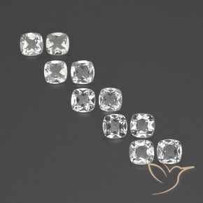 Pedras preciosas de Topázio Branco natural de 4.58 ct, Almofada, VVS-VS