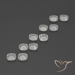 Pedras preciosas de Topázio Branco natural de 4.58 ct, Almofada, VVS-VS