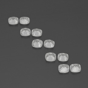Pedras preciosas de topázio branco natural de 4,80 ct, almofada cortada, VVS-VS