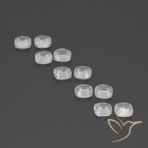 Pedras preciosas de Topázio Branco natural de 4.93 ct, Almofada, VVS-VS