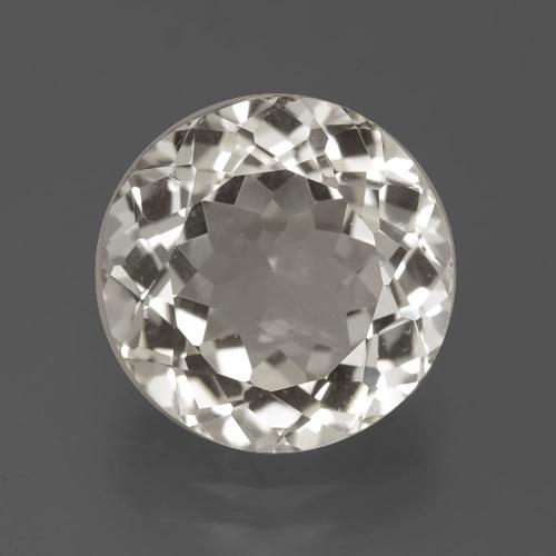 Topázio branco quente Natural 5,98ct, Corte Redondo, VVS