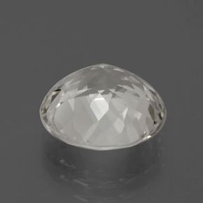 Topázio branco quente Natural 5,98ct, Corte Redondo, VVS