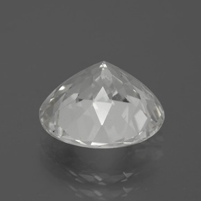 Topázio branco natural 5,95ct, corte redondo, VS