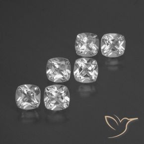 Pedras preciosas de Topázio Branco natural de 3.00 ct, Almofada, VVS-VS