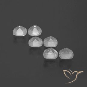 Pedras preciosas de Topázio Branco natural de 3.00 ct, Almofada, VVS-VS