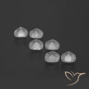 Pedras preciosas de Topázio Branco claro natural de 3.23 ct, Almofada, VVS-VS