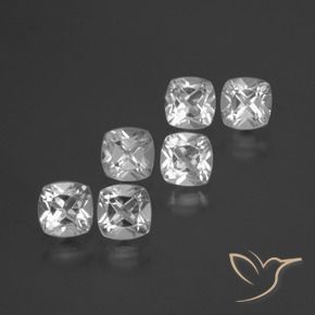 Pedras preciosas de Topázio Branco claro natural de 2.94 ct, Almofada, VVS-VS