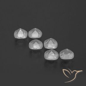 Pedras preciosas de Topázio Branco claro natural de 2.94 ct, Almofada, VVS-VS