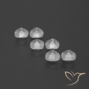 Pedras preciosas de Topázio Branco claro natural de 3.06 ct, Almofada, VVS-VS