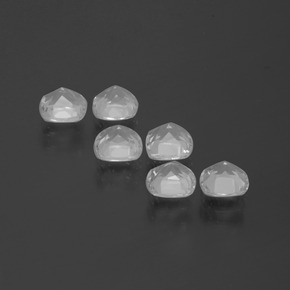 Pedras preciosas de topázio branco natural de 2,96 ct, almofada cortada, VVS-VS