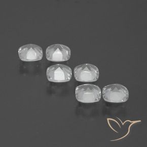 Pedras preciosas de Topázio Branco claro natural de 3.21 ct, Almofada, VVS-VS