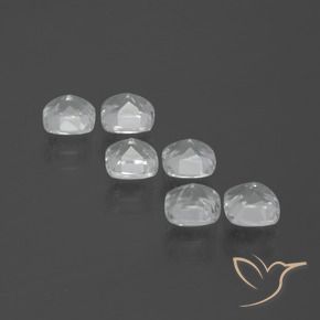 Pedras preciosas de Topázio Branco natural de 2.90 ct, Almofada, VVS-VS