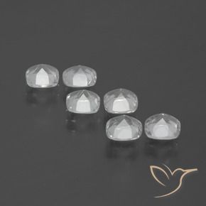 Pedras preciosas de Topázio Branco claro natural de 3.02 ct, Almofada, VVS-VS