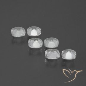 Pedras preciosas de Topázio Branco claro natural de 2.99 ct, Almofada, VVS-VS