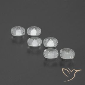 Pedras preciosas de Topázio Branco claro natural de 3.19 ct, Almofada, VVS-VS