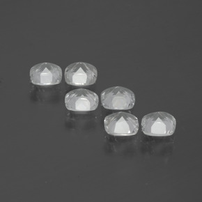Pedras preciosas de topázio branco natural de 2,91 ct, almofada cortada, VVS-VS
