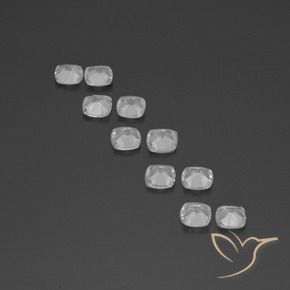 Pedras preciosas de Topázio Branco claro natural de 4.36 ct, Almofada, VVS-VS