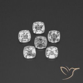 Pedras preciosas de Topázio Branco claro natural de 2.78 ct, Almofada, VVS-VS