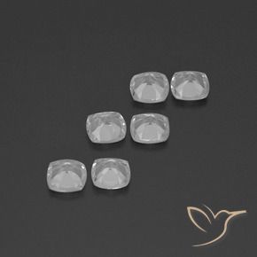 Pedras preciosas de Topázio Branco claro natural de 2.78 ct, Almofada, VVS-VS