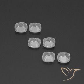 Pedras preciosas de Topázio Branco claro natural de 3.10 ct, Almofada, VVS-VS