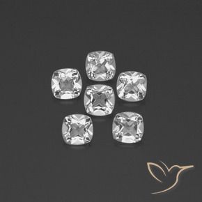 Pedras preciosas de Topázio Branco claro natural de 2.81 ct, Almofada, VVS-VS