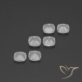 Pedras preciosas de Topázio Branco claro natural de 2.81 ct, Almofada, VVS-VS