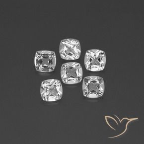 Pedras preciosas de Topázio Branco claro natural de 2.94 ct, Almofada, VVS-VS
