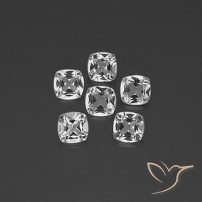 Pedras preciosas de Topázio Branco claro natural de 2.73 ct, Almofada, VVS-VS