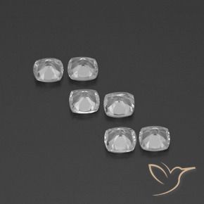Pedras preciosas de Topázio Branco claro natural de 2.73 ct, Almofada, VVS-VS