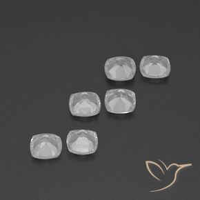 Pedras preciosas de Topázio Branco claro natural de 2.99 ct, Almofada, VVS-VS