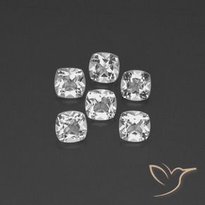 Pedras preciosas de Topázio Branco claro natural de 2.91 ct, Almofada, VVS-VS