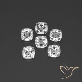 Pedras preciosas de Topázio Branco natural de 2.76 ct, Almofada, VVS-VS