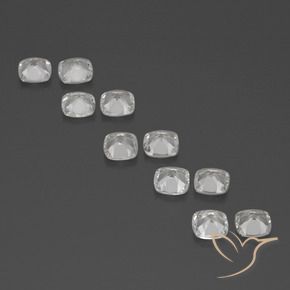 Pedras preciosas de Topázio Branco natural de 4.24 ct, Almofada, VVS-VS