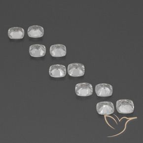 Pedras preciosas de Topázio Branco claro natural de 4.82 ct, Almofada, VVS-VS