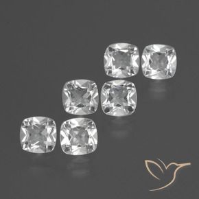 Pedras preciosas de Topázio Branco claro natural de 2.73 ct, Almofada, VVS-VS