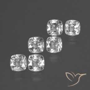 Pedras preciosas de Topázio Branco natural de 3.05 ct, Almofada, VVS-VS