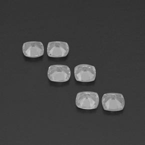 Pedras preciosas de topázio branco natural de 2,76 ct, almofada cortada, VVS-VS