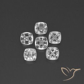 Pedras preciosas de Topázio Branco claro natural de 2.82 ct, Almofada, VVS-VS
