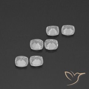 Pedras preciosas de Topázio Branco claro natural de 2.70 ct, Almofada cortada, VVS-VS