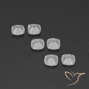 Pedras preciosas de Topázio Branco claro natural de 2.84 ct, Almofada, VVS-VS