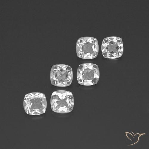 2.96ctw Natural Branco Topázio, Almofada, VVS-VS