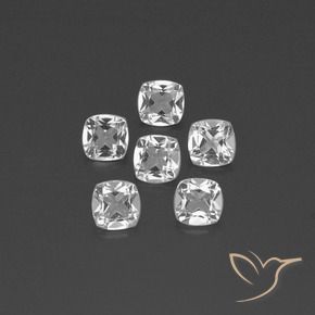 Pedras preciosas de Topázio Branco claro natural de 2.70 ct, Almofada, VVS-VS