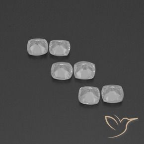 Pedras preciosas de Topázio Branco claro natural de 2.70 ct, Almofada, VVS-VS