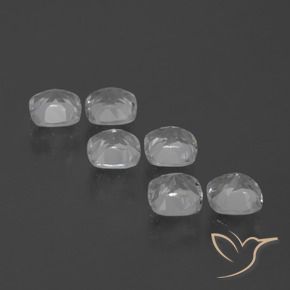 Pedras preciosas de Topázio Branco claro natural de 3.33 ct, Almofada, VVS-VS