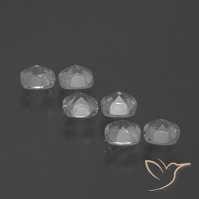 Pedras preciosas de Topázio Branco claro natural de 2.95 ct, Almofada, VVS-VS