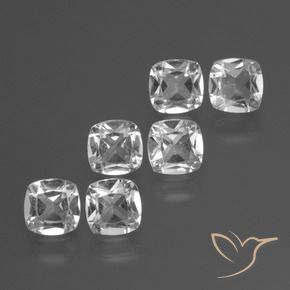 Pedras preciosas de Topázio Branco claro natural de 3.24 ct, Almofada, VVS-VS