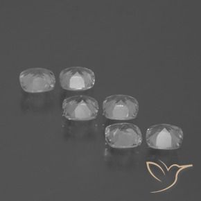 Pedras preciosas de Topázio Branco claro natural de 3.24 ct, Almofada, VVS-VS