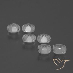 Pedras preciosas de Topázio Branco claro natural de 2.84 ct, Almofada, VVS-VS