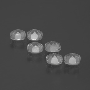Pedras preciosas de topázio branco natural de 2,64 ct, almofada cortada, VVS-VS